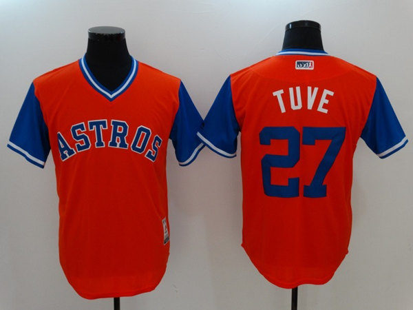Men's Houston Astros #27 Jose Altuve Red Cool Base Stitched Baseball Jersey